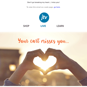 Your cart misses you...