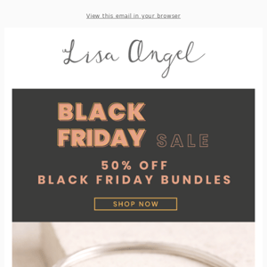 50% off Black Friday bundles