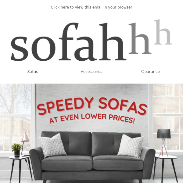 Speedy Sofas, Reduced Prices! 🚚