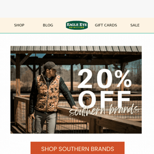 Shop 20% off Southern Brands
