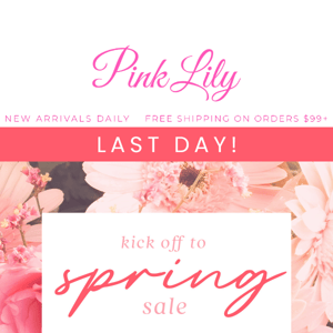 LAST DAY: up to 50% OFF 💐