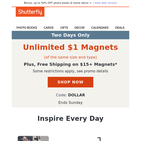 You’ve been selected to redeem UNLIMITED $1 magnets + FREE shipping!