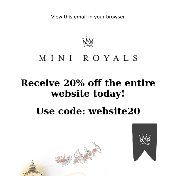 20% off the entire website today!