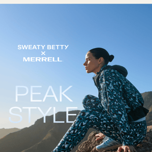 It's here. Sweaty Betty x Merrell