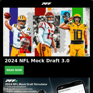 2024 NFL Mock Draft 3.0, MNF Betting Preview, Waiver Wire Targets