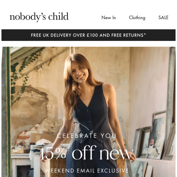 Celebrating you: 15% off new season