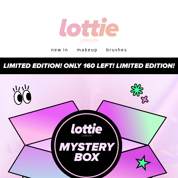 Only 160 Left! Grab your Mystery Box now! ⏰