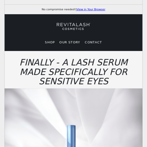 Finally! A NEW Lash Serum specifically for Sensitive eyes 🖤