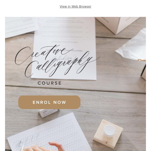 Now OPEN! Creative Calligraphy Course + Premium Membership! - Written Word  Calligraphy