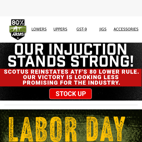 Labor Day Sale Kicks Off Early!