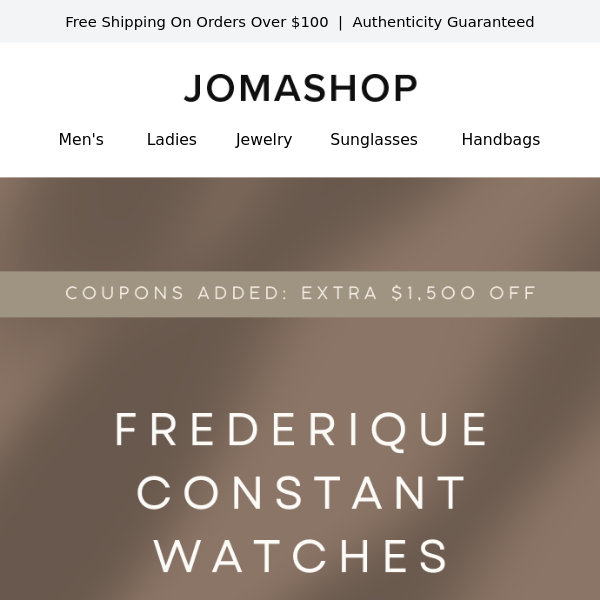 Deal Alert 🚨 FREDERIQUE CONSTANT WATCHES (EXTRA $1,500 OFF)
