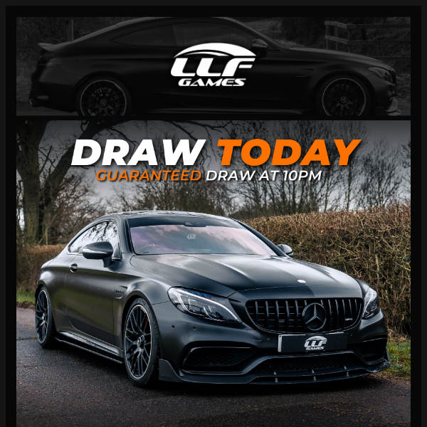 HUGE DRAW TODAY 🏆 Crazy Odds to WIN this 631bhp Mercedes C63S AMG for Just 59p!