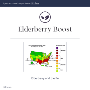 Elderberry Boost, Don’t run out…