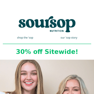 Celebrating Amy's Birthday with 30% off!