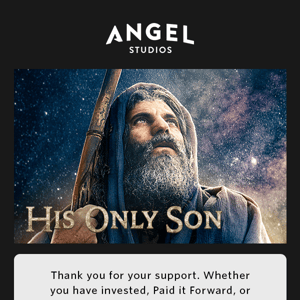 A Special Thanks – BOGO FREE to His Only Son