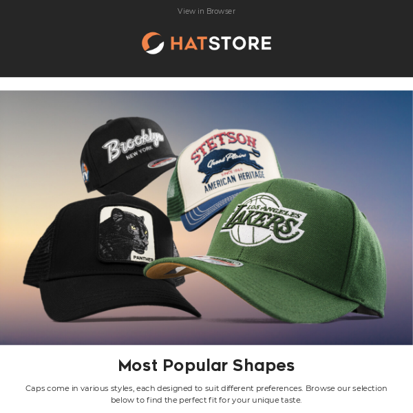 Hatstore - Most Popular Shapes 2023🔥