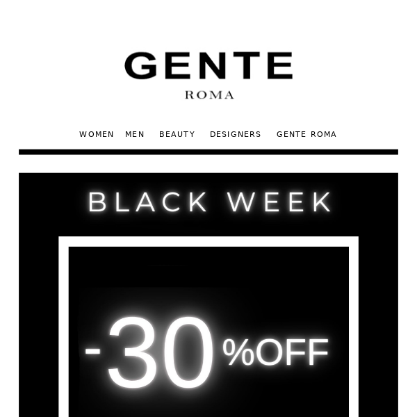 BLACK WEEK | -30% Off Starts Now