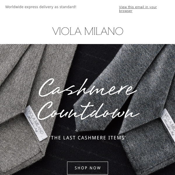 NEW CASHMERE STOCK - 50% OFF