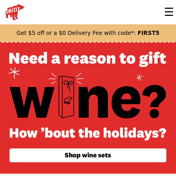 Gift premium wine sets before the holidays end.