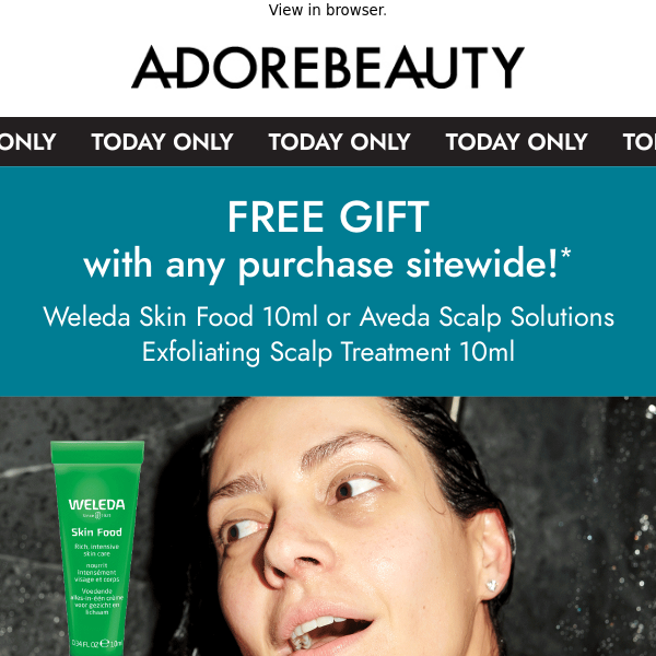 Free Weleda or Aveda gift* | Today only