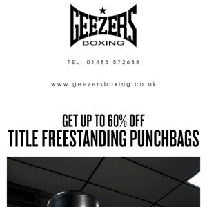 Get up to 60% off TITLE Freestanding Punchbags now!