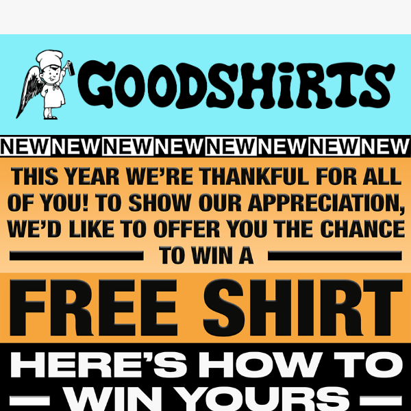 WIN A FREE SHIRT!!!