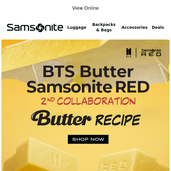 BTS Butter & Samsonite Red collaboration is HERE!