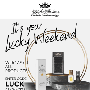 🍀 Feeling Lucky? 17% off Products – NOW!