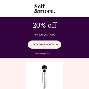 20% off today