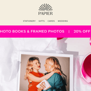 20% off photo gifts for Mother’s Day ✨