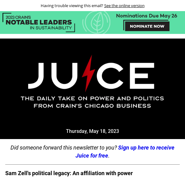 Sam Zell's political legacy: An affiliation with power