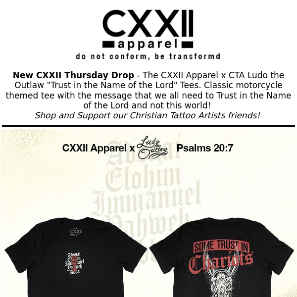 Cxxii Apparel - Latest Emails, Sales & Deals