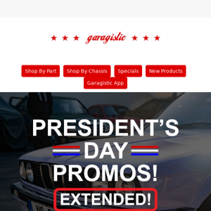 🇺🇸President's Day Discounts EXTENDED!