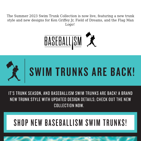 New Summer Swim Trunk Collection now live! - Baseballism