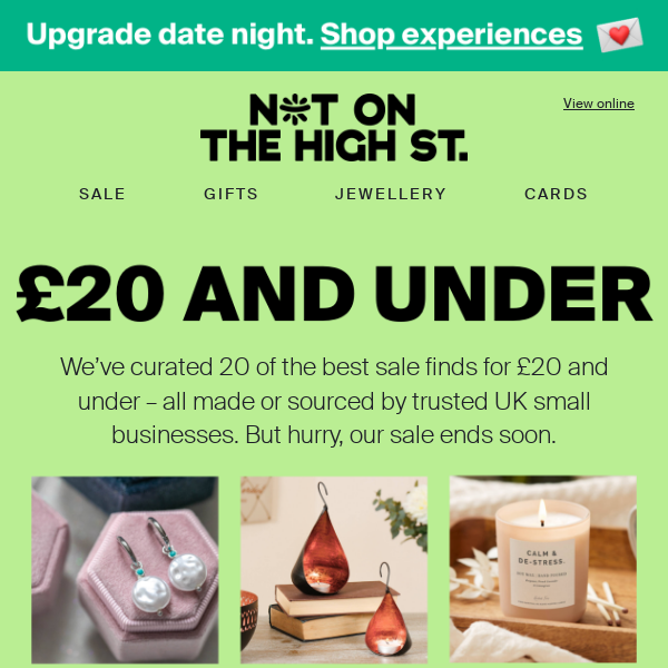 20 top sale picks for £20 & under