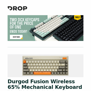 Durgod Fusion Wireless 65% Mechanical Keyboard, Sonic Fiber Deluxe Microphone Boom Arm, Xduoo XD-05 Plus DAC/Amp and more...