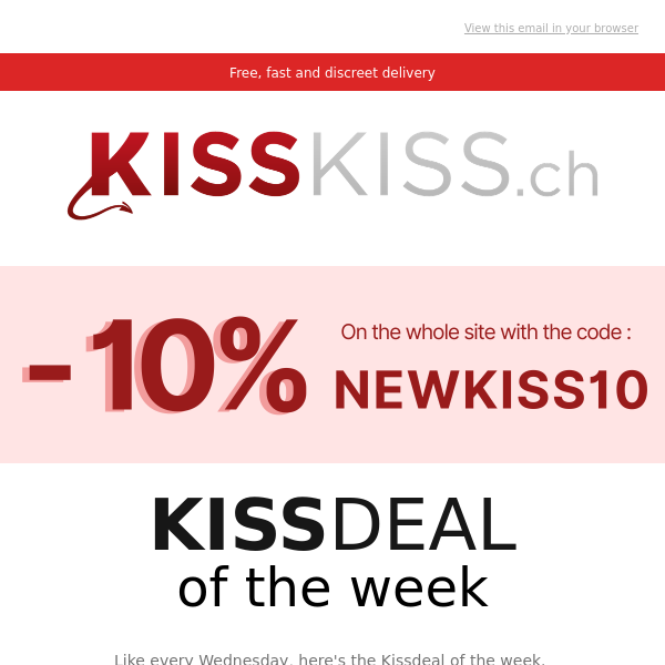 KISSDEAL : -30% off the We-Vibe Chorus! 💕