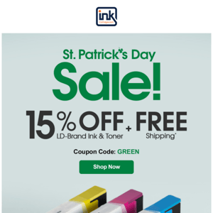 💚 Feeling Lucky? Get 15% off + free shipping this St. Patrick's Day Sale