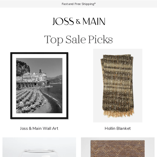 The JOSS & MAIN WALL ART is up to 30% off ONLY during the End of Year Sale