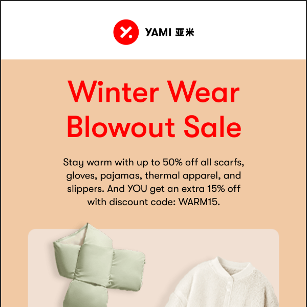 🧣 Up to 50% OFF - Winter Wear Blowout Sale