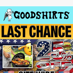 Last chance for 25% off!