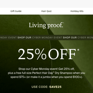 Hurry! 25% OFF ends today.
