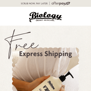 Free Express Shipping Starts Today