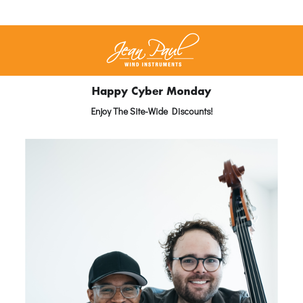 Cyber Monday! Enjoy Site-wide discounts on Jean Paul.