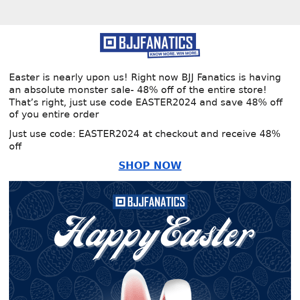 Easter Sale Live! 48% Off!
