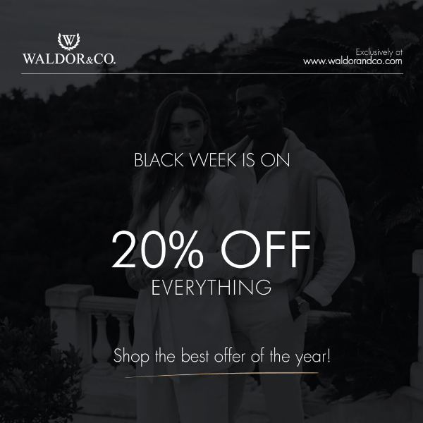 BLACK WEEK IS ON! 20% OFF EVERYTHING