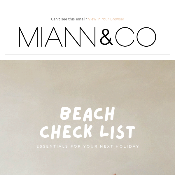 The Ultimate Beach Check List 🌊