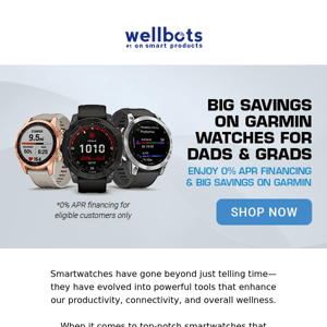 ⌚ Save BIG on Garmin smartwatches TODAY! ⌚