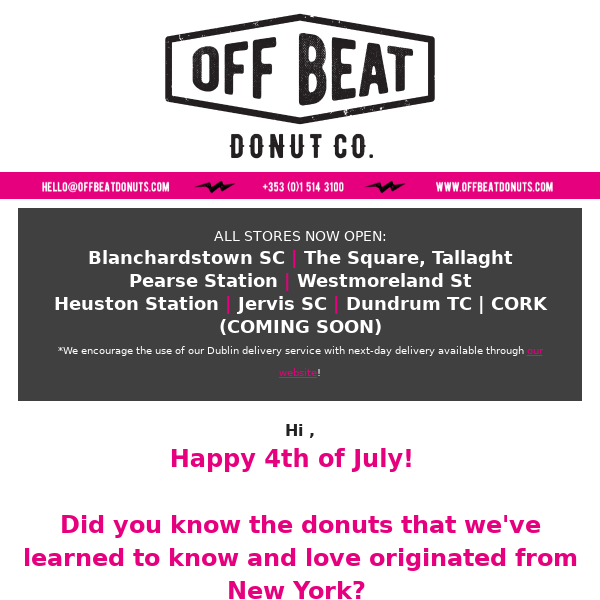 4th of July Donuts! Celebrate with Offbeat!