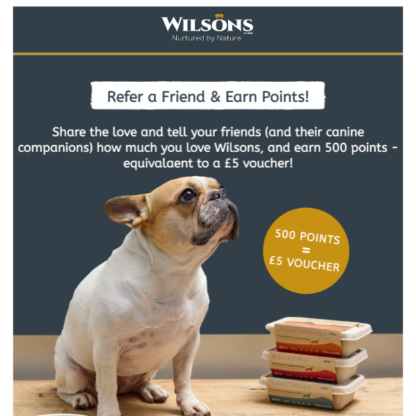 Share The Wilsons Love & Get £5 Off!